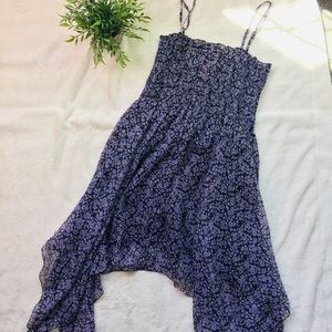 •Purple Floral Whimsical Spring Dress•